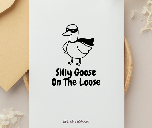minimalist goose clipart set for cricut crafts and stickers