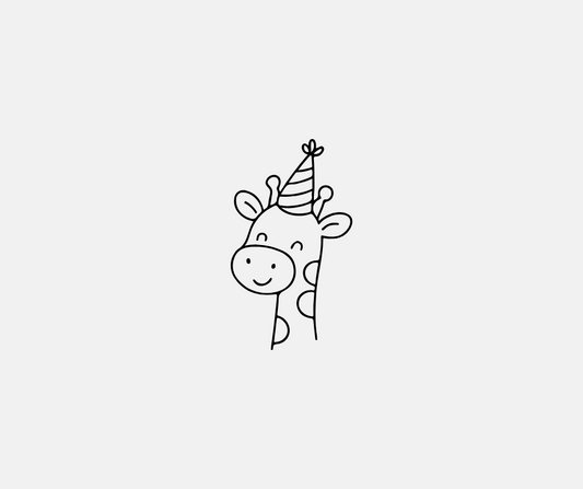 minimalist birthday clipart set for cricut crafts and invitations