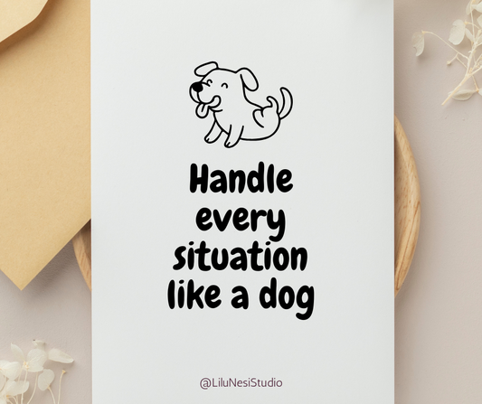 minimalist puppy clipart set for cricut crafts and stickers
