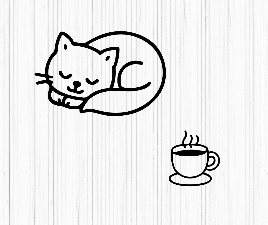 cozy crafting illustration bundle with knitting and tea elements
