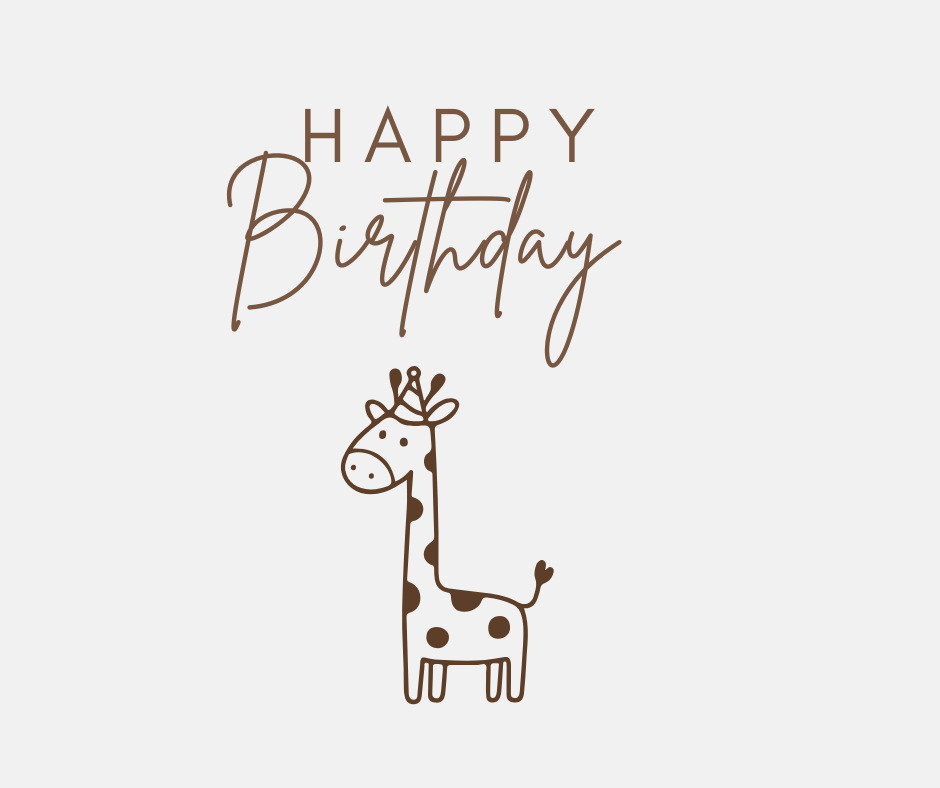 birthday animal clipart set for cricut crafts and party invitations