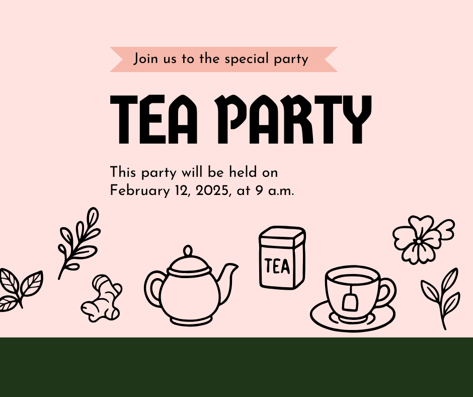 cute tea clipart set for cricut crafts and printable decor