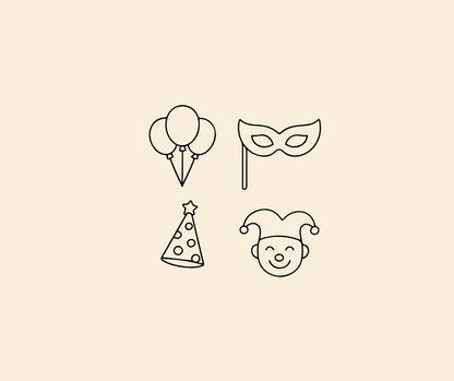 minimalist circus svg files for cricut crafts and birthday projects