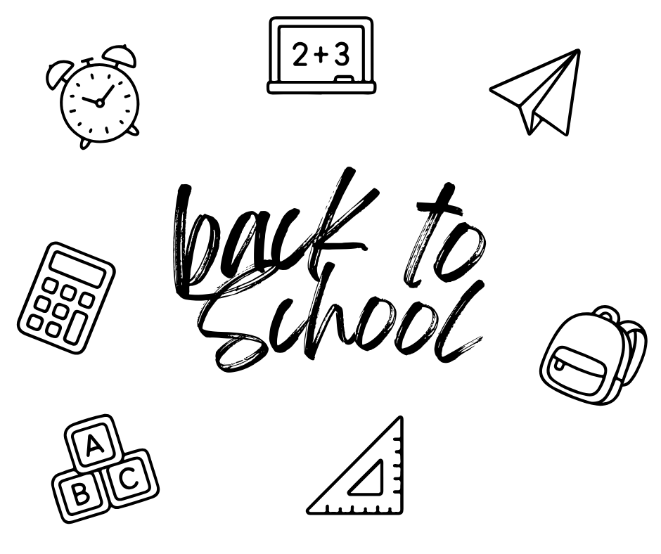 minimalist school svg files with backpack calculator and pencil icons
