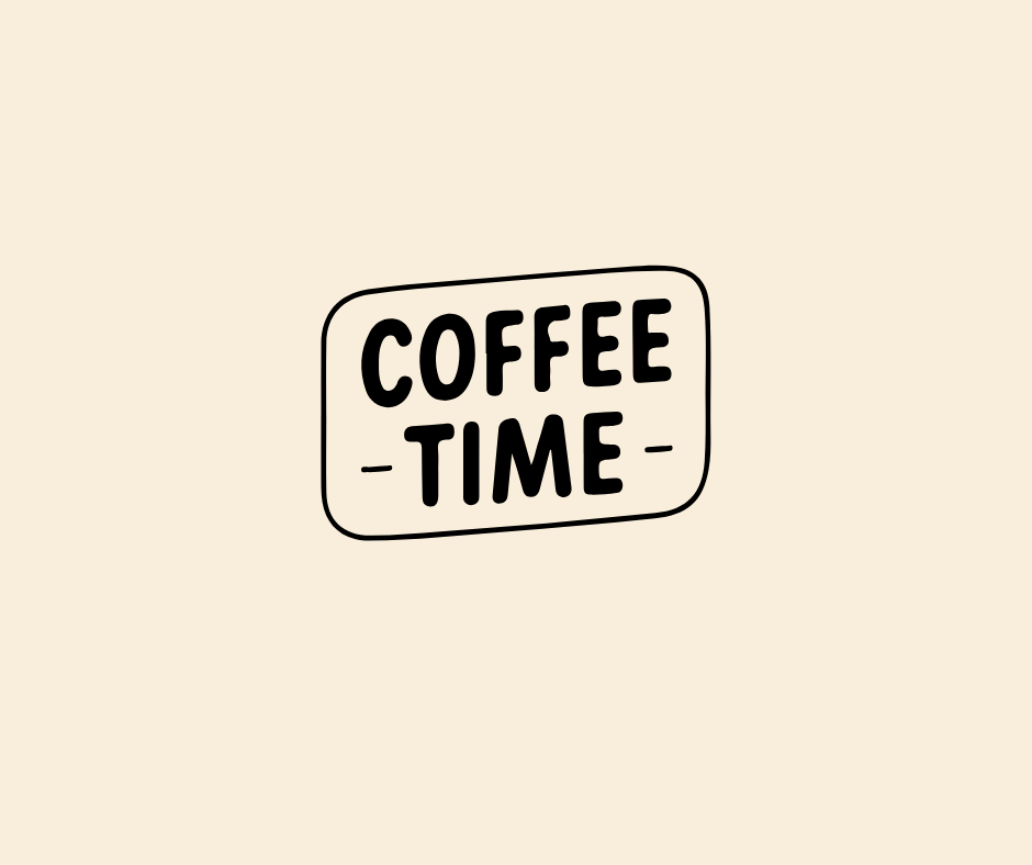 Cute coffee lover clipart with bold outlines for Cricut and Silhouette cutting machines