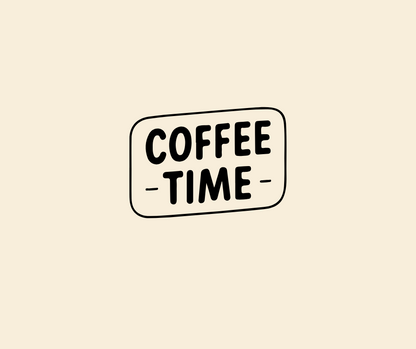 Cute coffee lover clipart with bold outlines for Cricut and Silhouette cutting machines