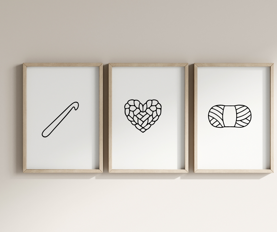 cozy crochet svg files with handmade crafting illustrations
