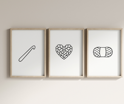 cozy crochet svg files with handmade crafting illustrations
