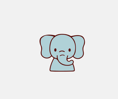 minimalist colored animal svg files for cricut projects and stickers