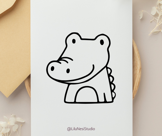 minimalist animal face illustrations in black and white doodle style