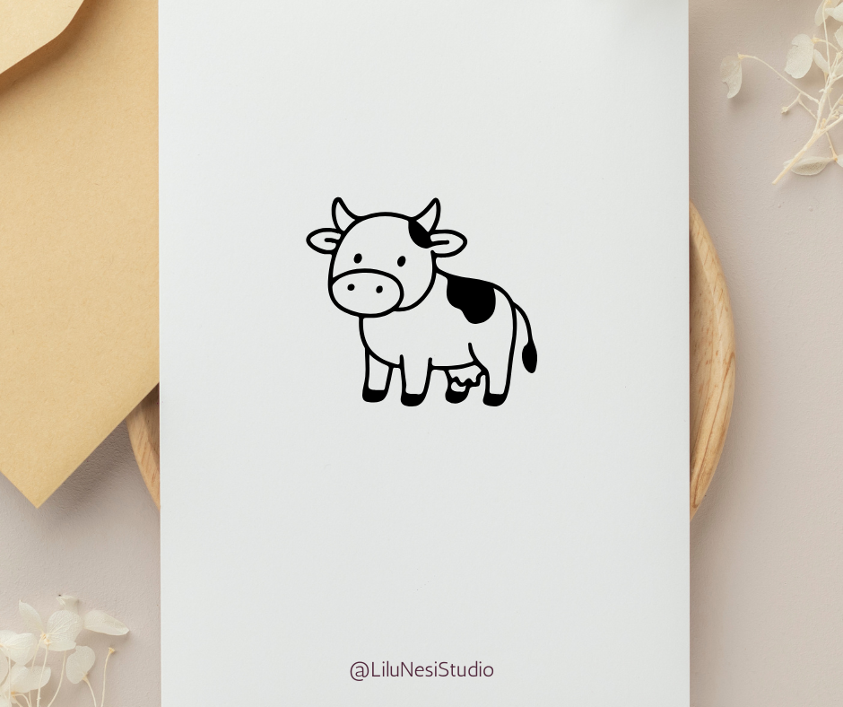 minimalist farm animal clipart set for cricut crafts and nursery decor
