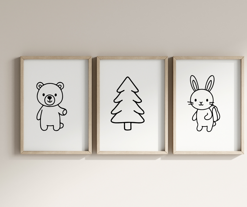 minimalist woodland svg files for cricut crafts and nursery decor