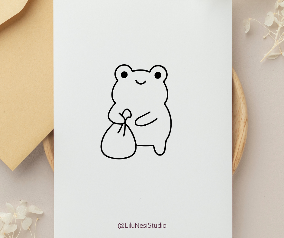 kawaii frog svg files with laundry cleaning and chore illustrations
