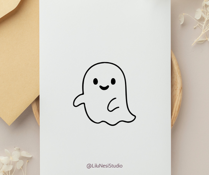 minimalist halloween clipart set for cricut crafts and stickers

