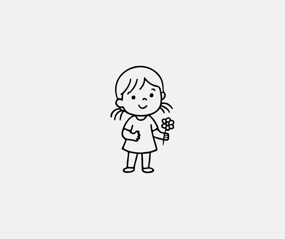 playful kids svg files in minimalist black and white style