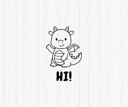 cute dragon doodles for stickers and magical diy projects
