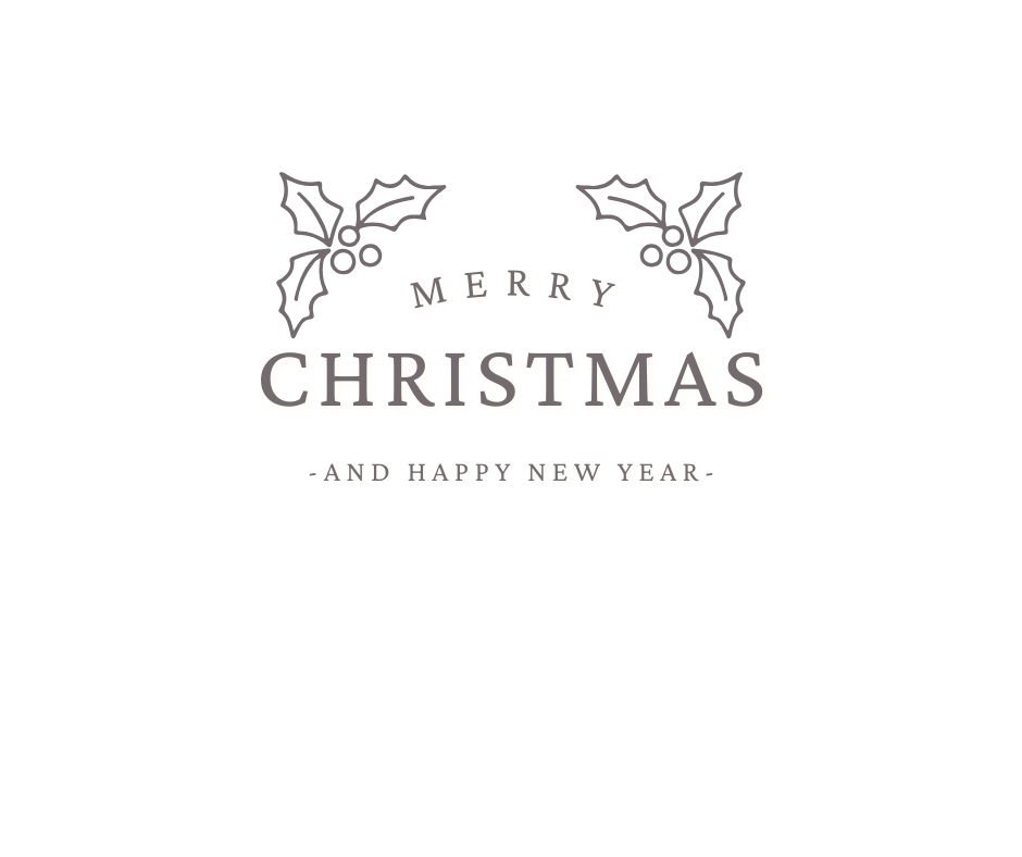 minimalist christmas flourish illustrations for printable decor