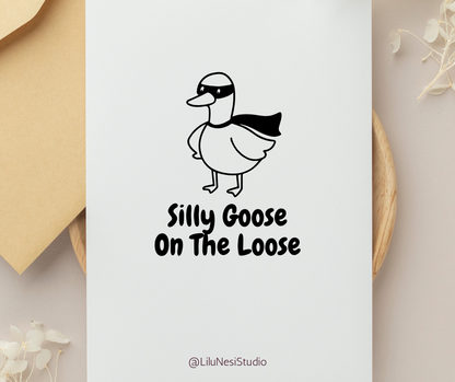 minimalist goose clipart set for cricut crafts and stickers
