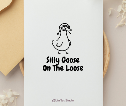Minimalist goose costume SVG bundle for stickers, apparel, party decorations, and DIY projects.