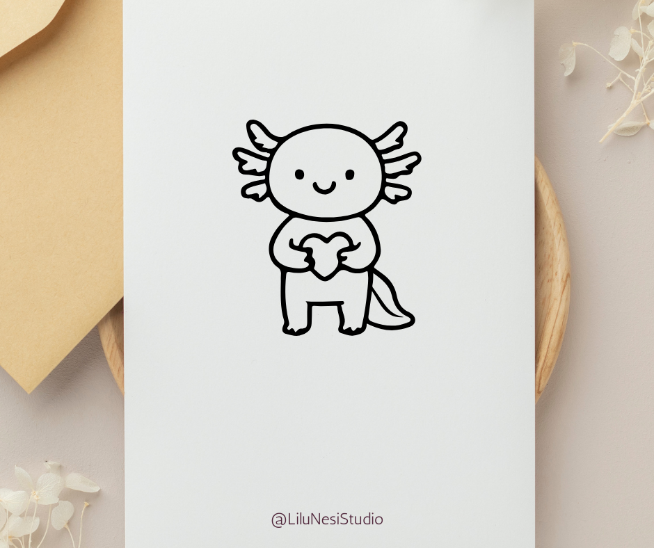 Cute Axolotl SVG Bundle