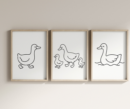 Adorable goose SVG collection for farmhouse crafts, greeting cards, scrapbooking, and sublimation.
