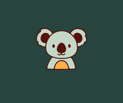nursery animal illustration bundle in kawaii cartoon style
