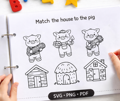 kids story svg bundle for printable crafts stickers and classroom use