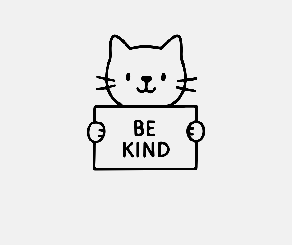 positive animal illustrations with motivational quotes in doodle style