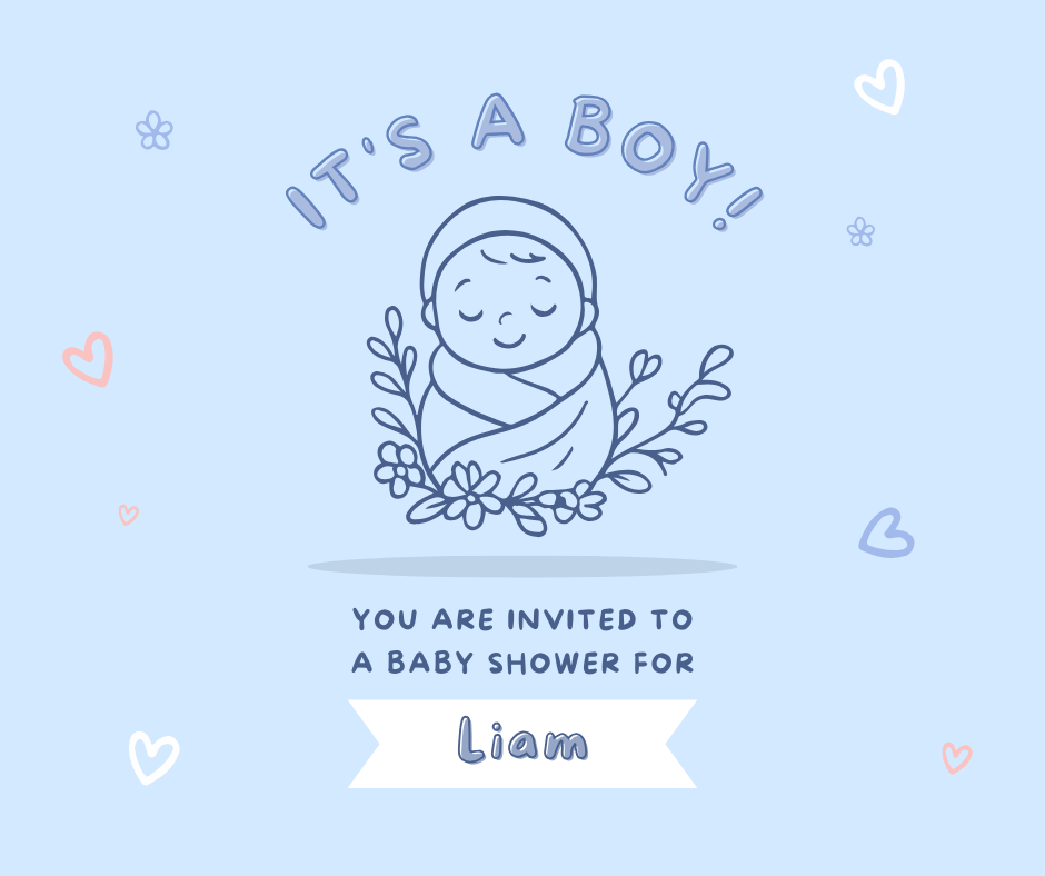 cute nursery doodle bundle for baby shower invitations and stickers