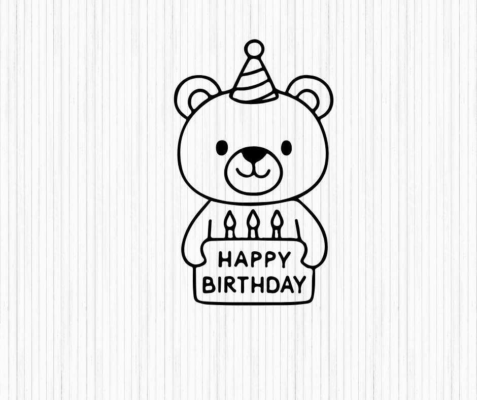 cute party animals illustrations for stickers invitations and printable decor
