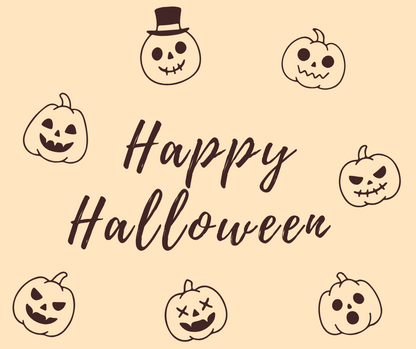 cute and spooky pumpkin illustrations for Halloween decorations and stickers

