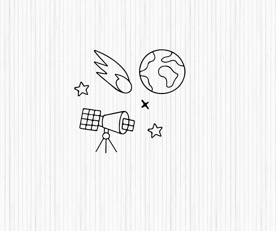 Outer space SVG collection perfect for kids crafts, science projects, scrapbooking, and sublimation.