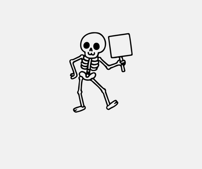 cute halloween svg files with dancing skeleton illustrations
